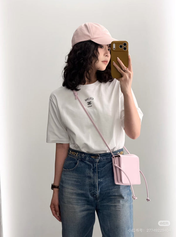Celine 26ss Short-Sleeve T-Shirt White in Cotton