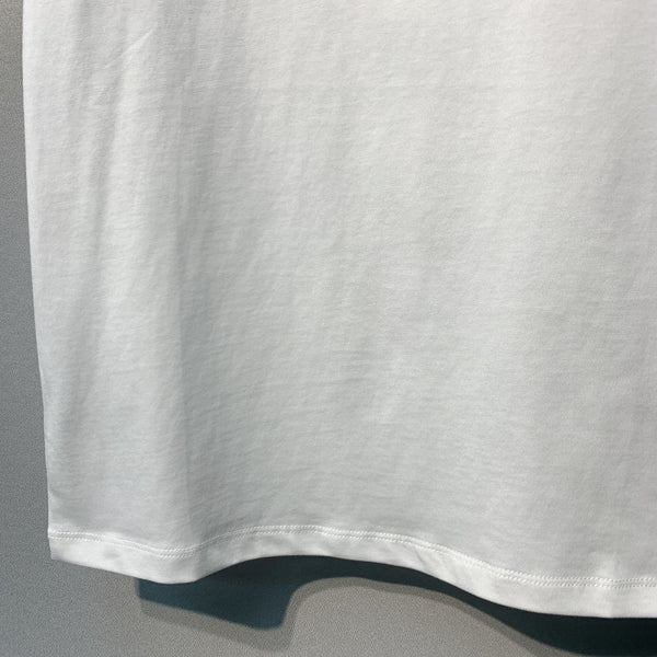 Celine 26SS White Short-Sleeve T-Shirt in Cotton 101585