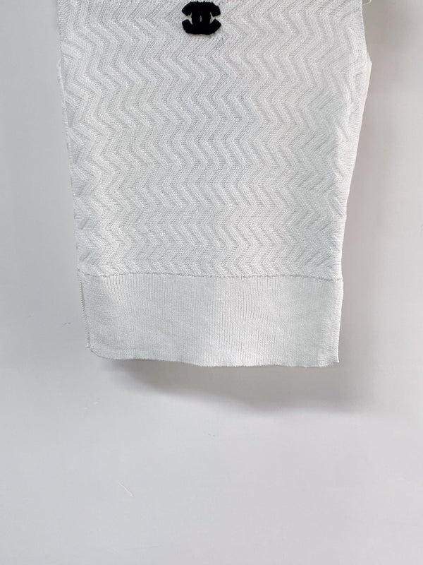 Gilet Chanel blanc en laine 125462