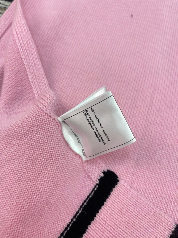 Gilet Chanel Rose en Cachemire 133566
