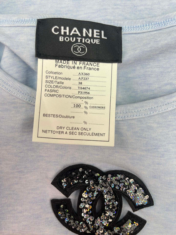 Gilet Chanel Gris en Cachemire 133561