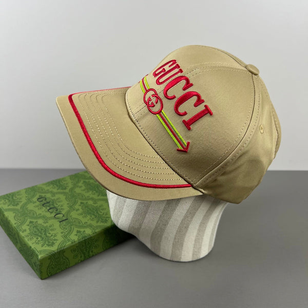 Casquette de baseball Gucci beige en tissu 194177