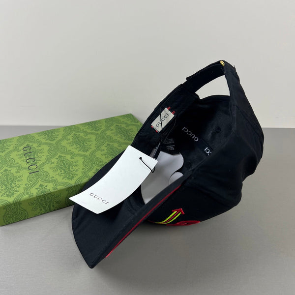 Casquette de baseball Gucci noire en tissu 194175
