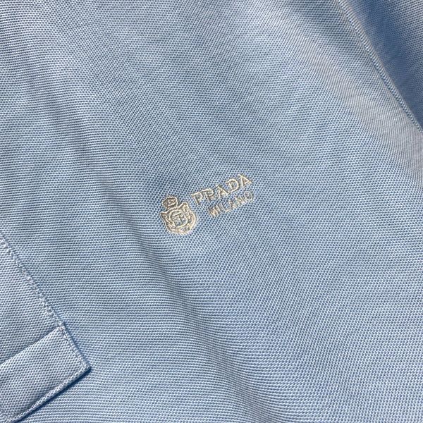 PRA26SS T-shirt à col et manches courtes en piqué de coton 976647