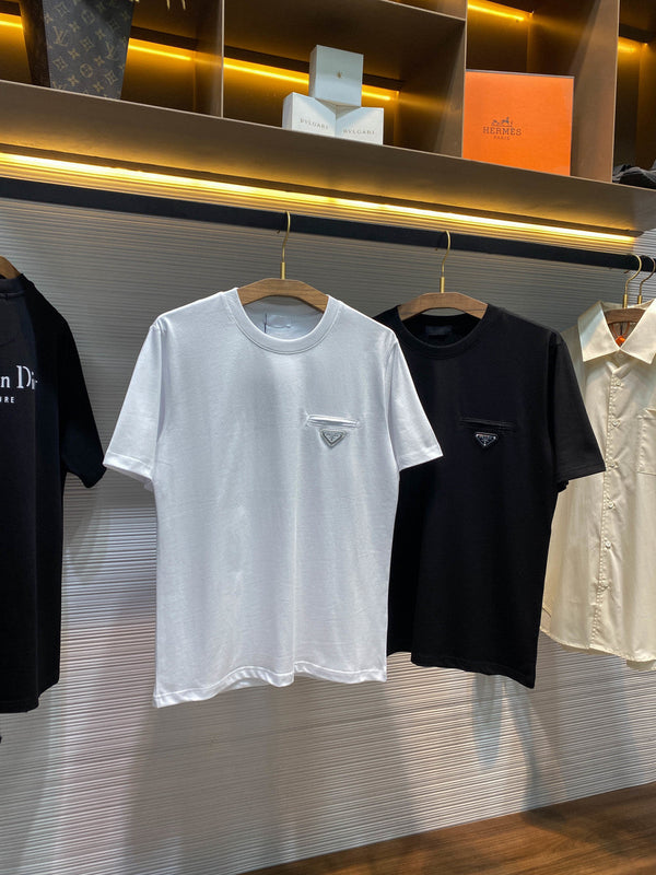 PRA26SS Neck Short-Sleeve T-Shirt in Cotton 963420
