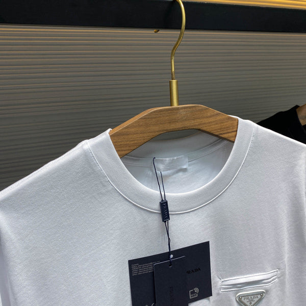 PRA26SS Neck Short-Sleeve T-Shirt in Cotton 963420