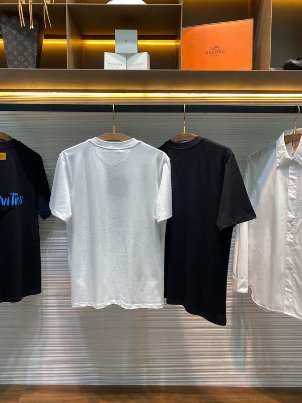 T-shirt basique ras-du-cou à manches courtes en maille de coton PRA26SS 905162