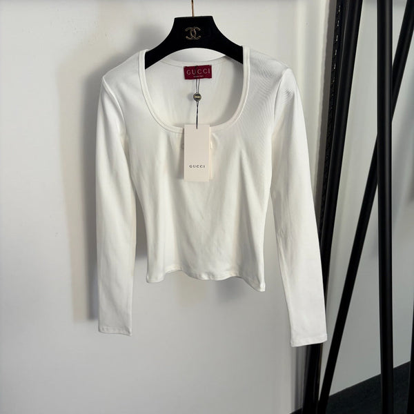 GG Slim Fit Long Sleeve Base Layer Top in Cotton