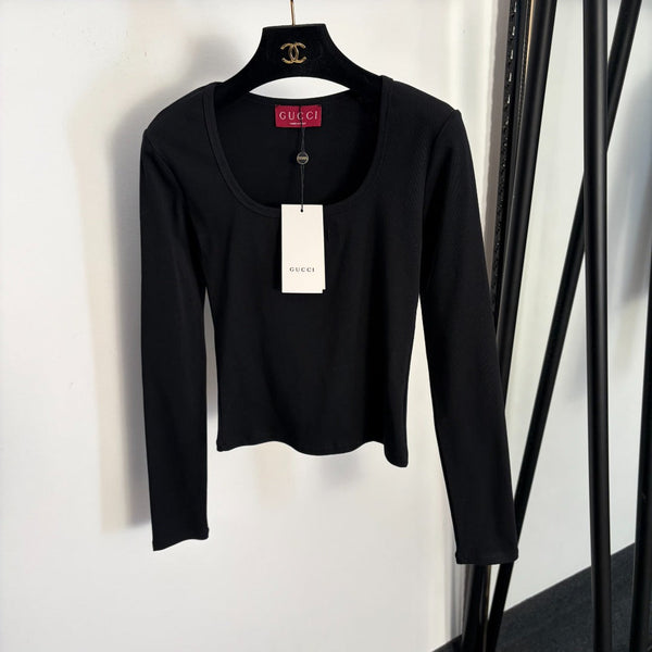 GG Slim Fit Long Sleeve Base Layer Top in Cotton