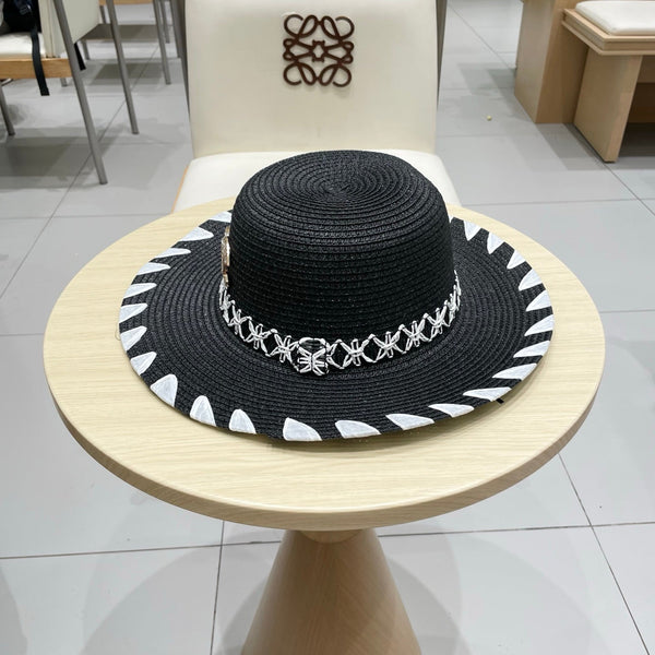 Chanel Chapeau de paille noir 25 197913
