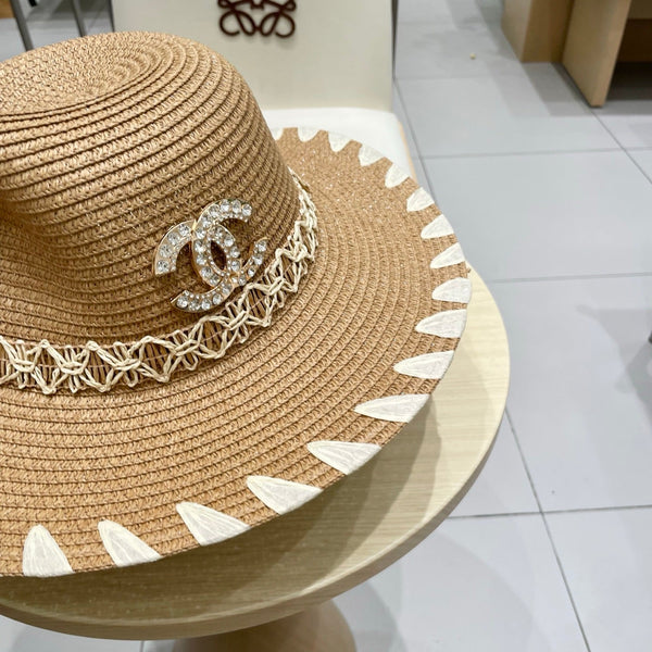 Chapeau de paille Chanel 25 beige 197912