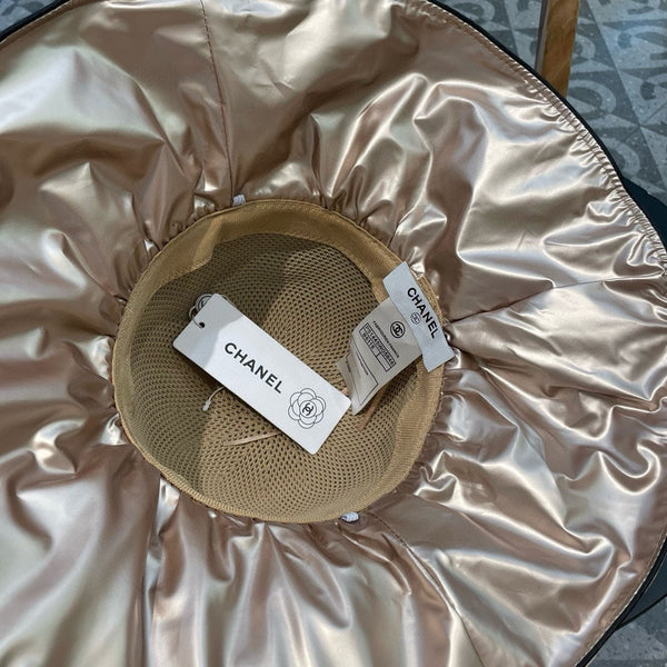 Chapeau de Pêcheur à Larges Bords Chanel Beige en Tissu 197791
