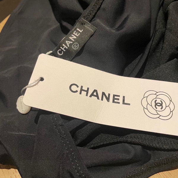 Combinaison de bain Chanel noire en coton 195169