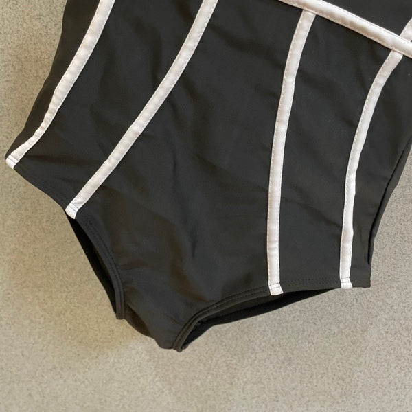 Maillot de bain une pièce Chanel noir en coton 195027