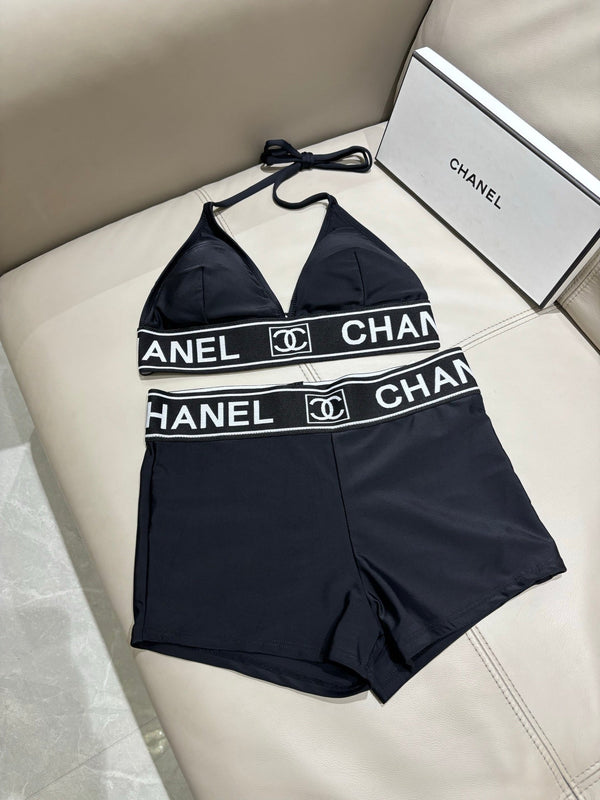 Chanel Bikini Noir en Coton 201856