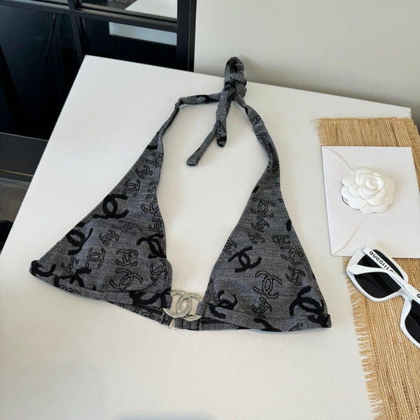 Chanel Bikini Gris en Coton 201812