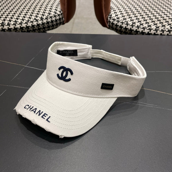 Casquette de Baseball Chanel Blanche en Toile 205289