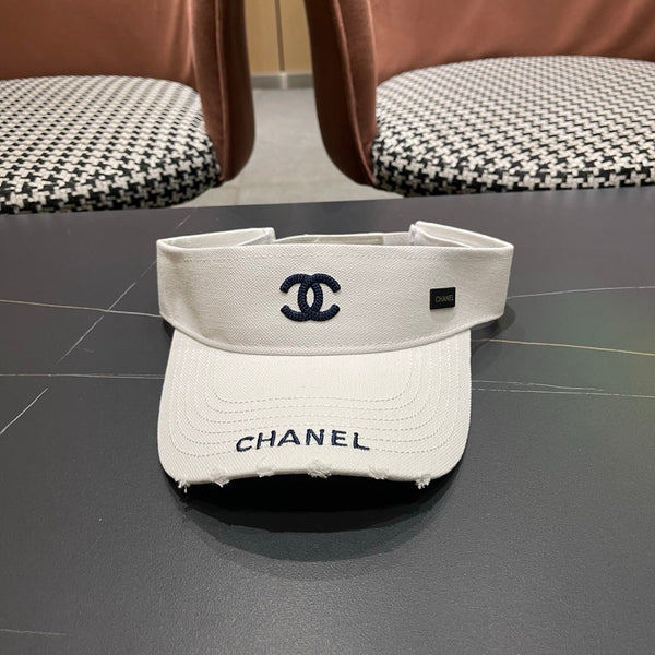 Casquette de Baseball Chanel Blanche en Toile 205289