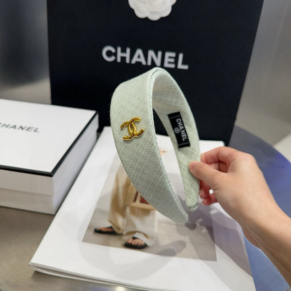 Chanel Headband Mint Green in Cloth 201961