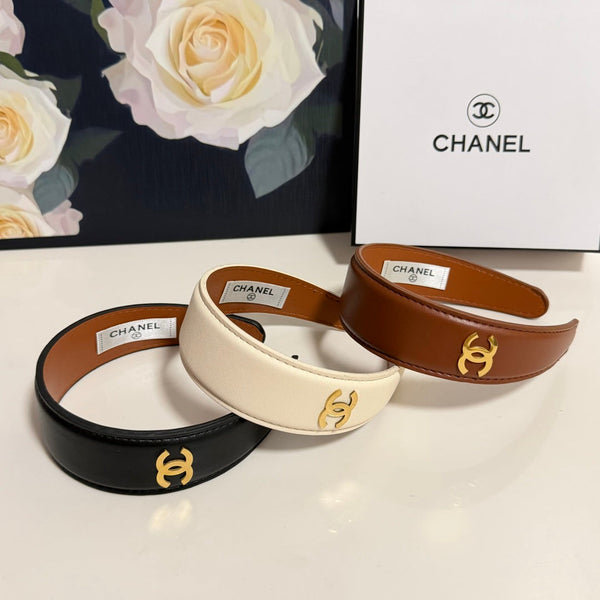 Chanel Headband Cream in Microfiber Leather 201920