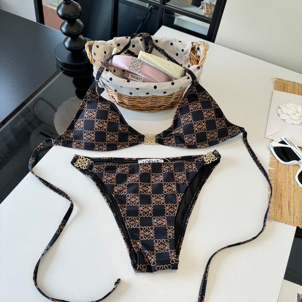 Loewe Vintage Bikini Dark Brown in Cotton 201822