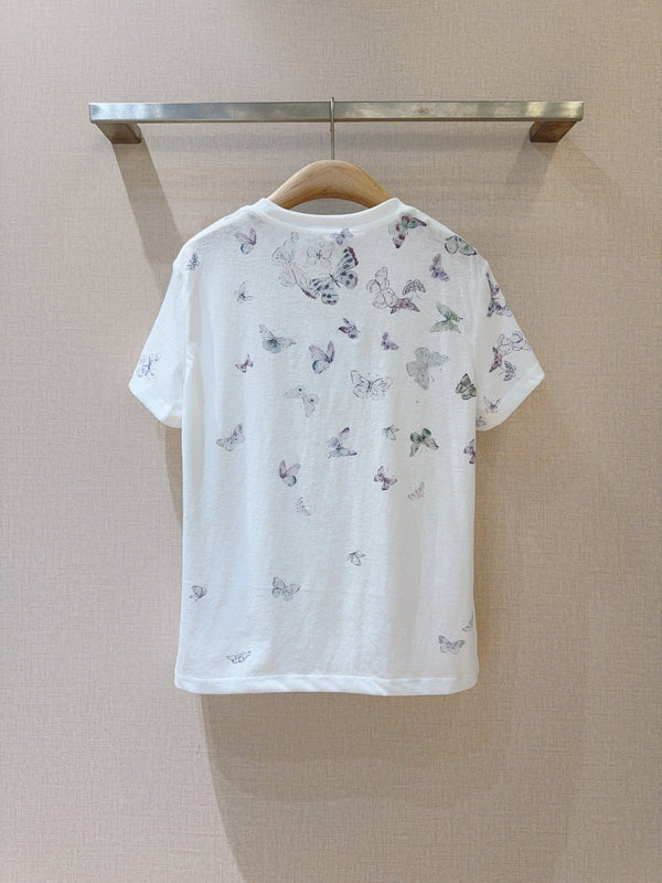 Dior T-shirt White in Cotton 193405