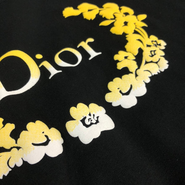 T-shirt ras du cou manches courtes Dior noir en coton 181970