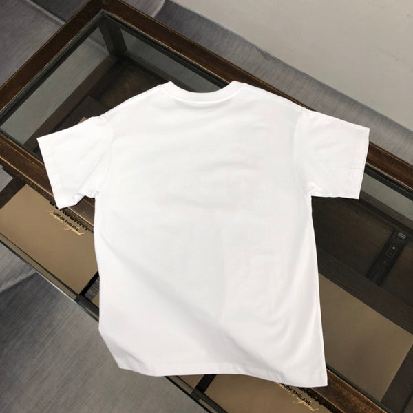 Dior Crew Neck Short Sleeve T-Shirt White in Cotton 181969