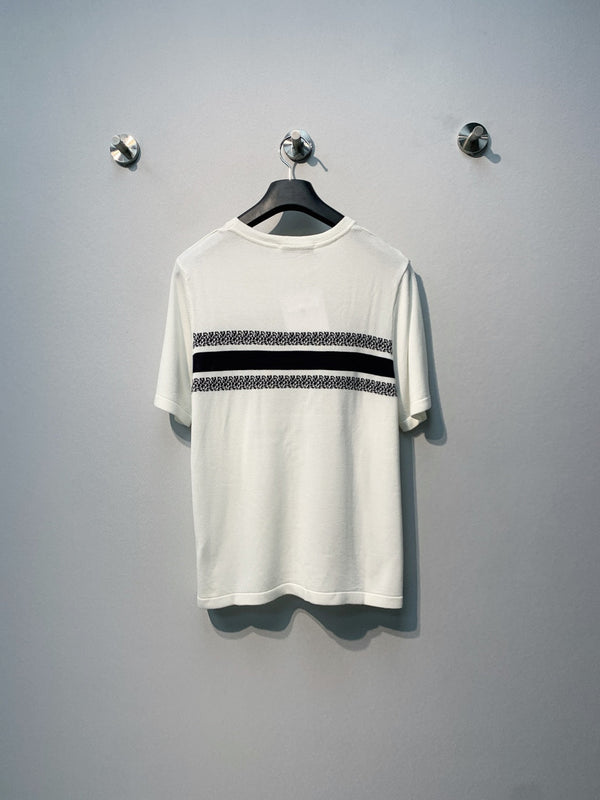 T-shirt Dior blanc en Tencel et laine imprimé lettre 363089