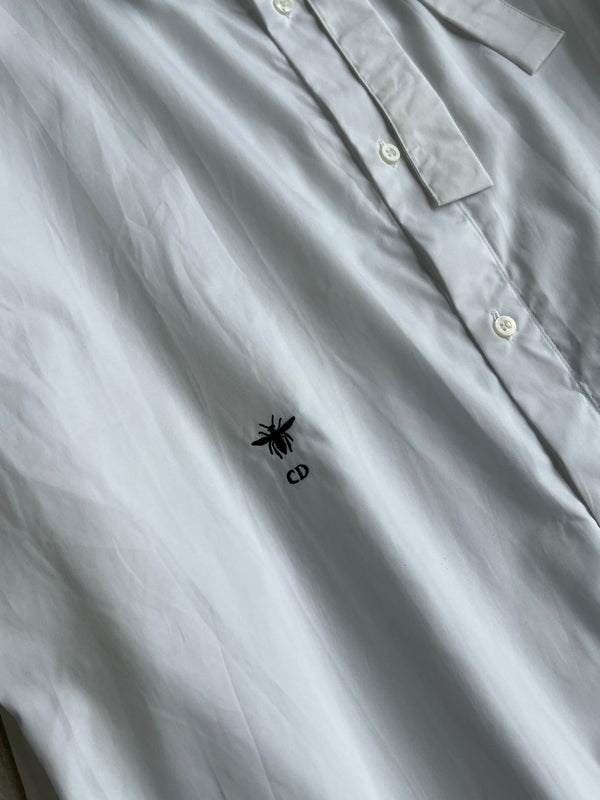 Dior 26SS Shirt with Bow White in Cotton 360067
