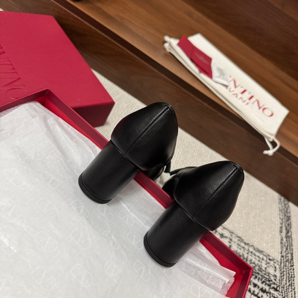 Valentino Garavani Pumps 60 Dark Brown Black in Sheepskin 685889