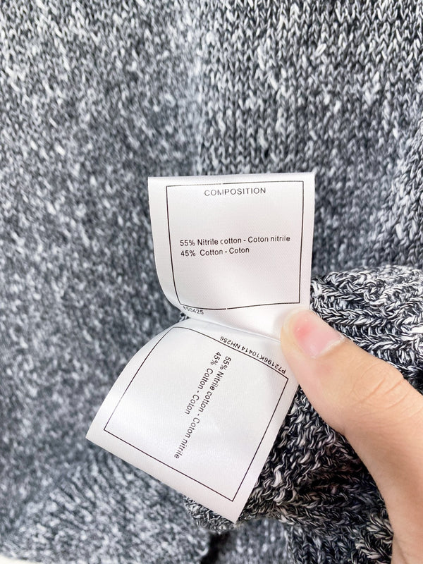 Gilet Chanel Gris en Coton Nitrile 208002