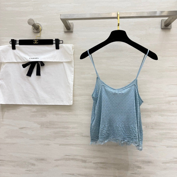 Chanel Tank Top Blue in Viscose 207948