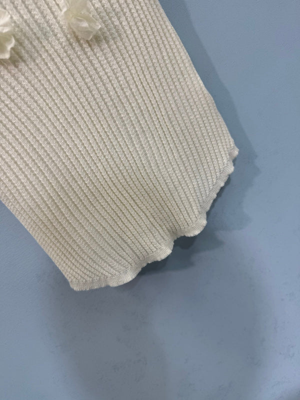 Gilet en Maille Chanel Crème en Laine 212276