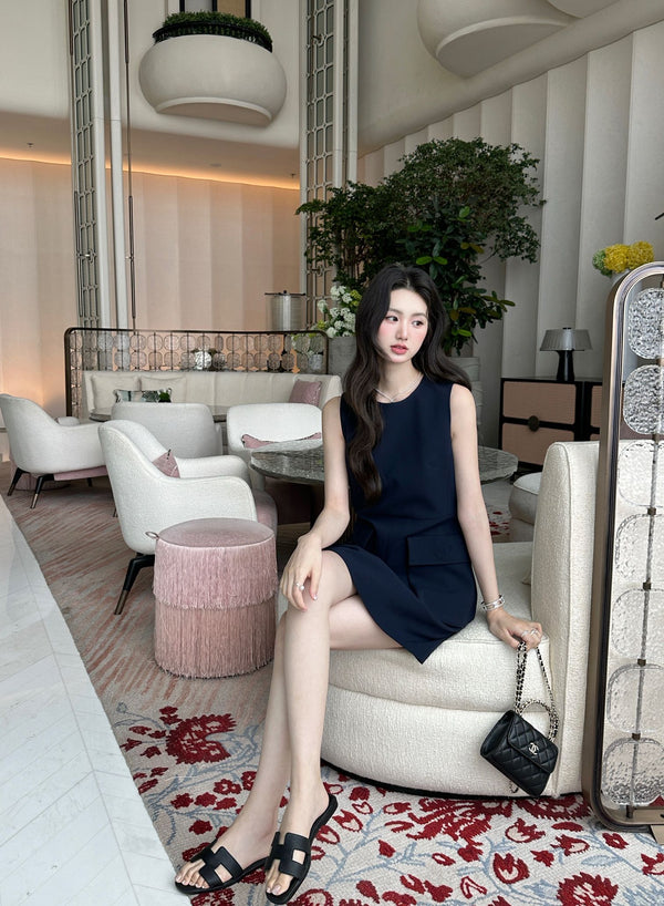 Robe Chanel noire en acétate 202467