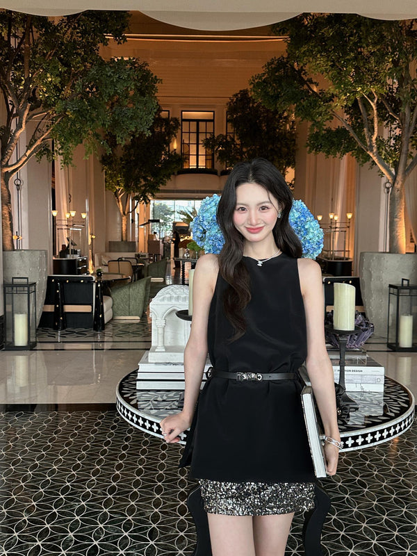 Robe Noire Héritière Chanel en Acétate 202471