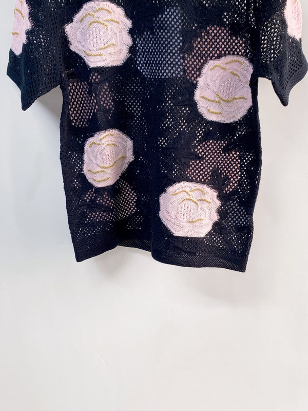 Chanel Short-Sleeve T-Shirt Black in Cotton 204036