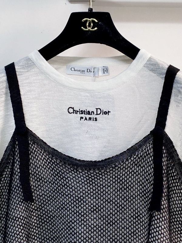 Dior Short-Sleeve T-Shirt White in Acrylic 203996