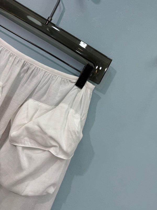 Jupe Midi Miumiu Blanche en Coton 207816