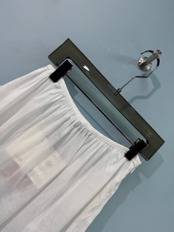 Jupe Midi Miumiu Blanche en Coton 207816