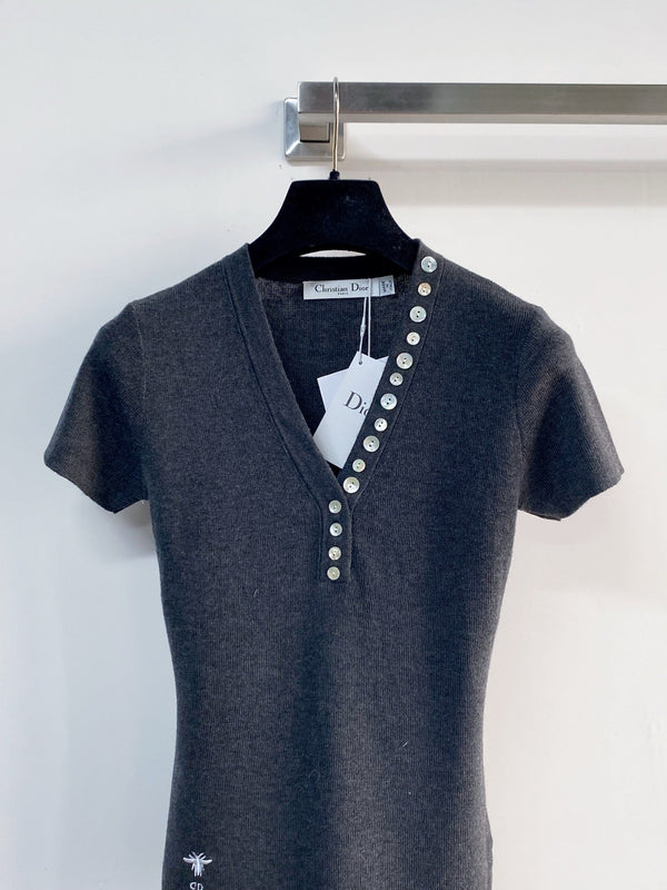 Dior Short-Sleeve T-Shirt Black in Cotton 207959