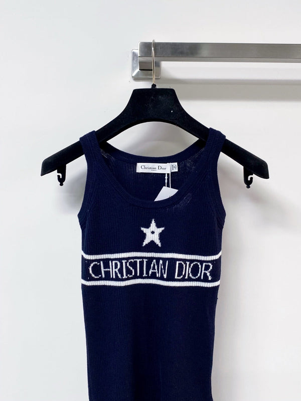 Dior Vest Navy Blue in Wool 204059