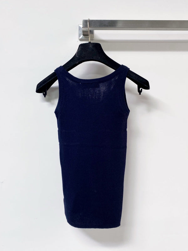 Dior Vest Navy Blue in Wool 204059