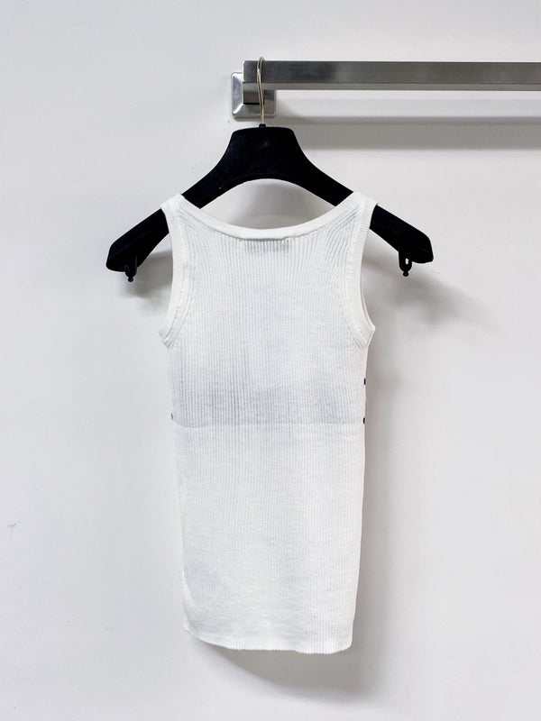 Dior Vest White in Wool 204061