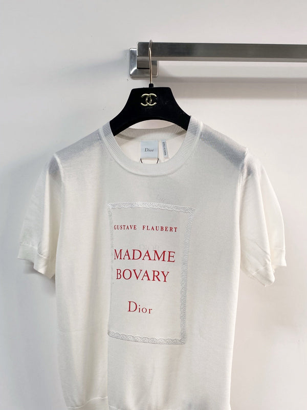 Dior Short-Sleeve T-Shirt White in Tencel 204026