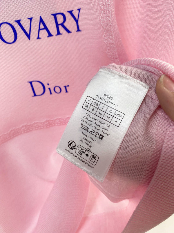 Dior Short-Sleeve T-Shirt Pink in Tencel 204025