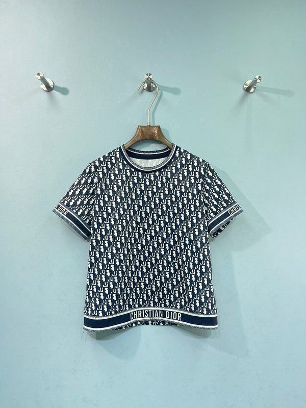 Dior Short-sleeved Top and Shorts Set Black in Polyester 193073