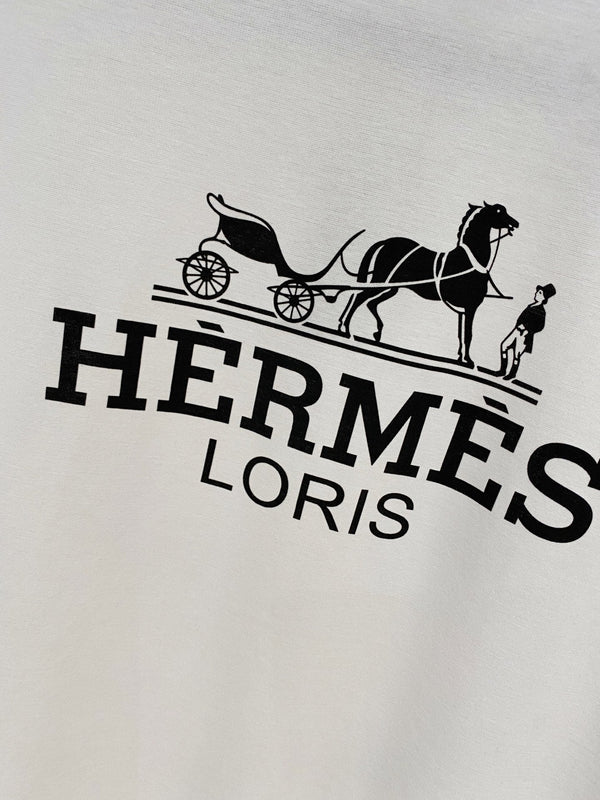 T-shirt HM en coton à manches courtes blanc 215436