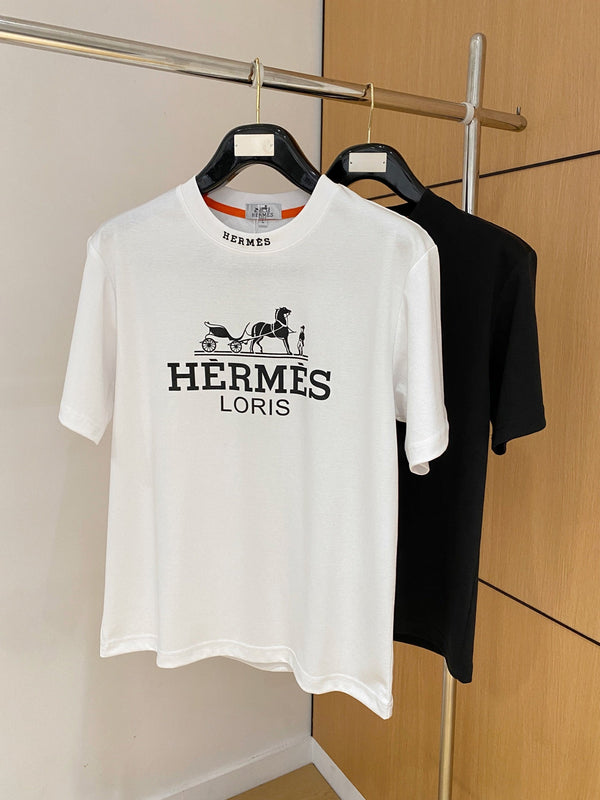 T-shirt à manches courtes HM Noir en Coton 215435
