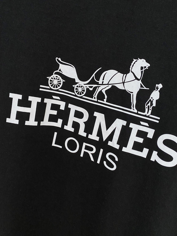 T-shirt à manches courtes HM Noir en Coton 215435